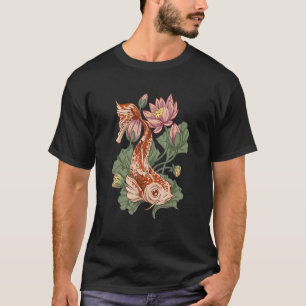 Fisch Blumen Cottagecore Koi T-Shirt
