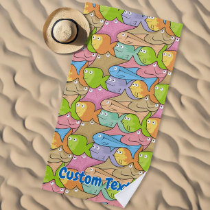 Fisch Cartoons Strand Handtuch