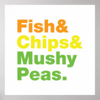 Fisch & Chips & Mushy Peas.