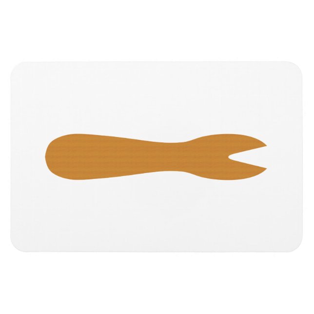 Fisch & Chips Shop Holzgabel Magnet (Horizontal)