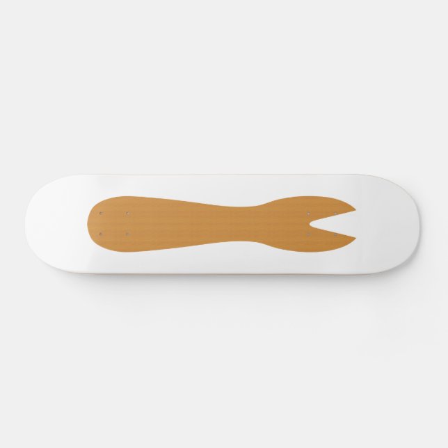 Fisch & Chips Shop Holzgabel Skateboard (Horizontal)