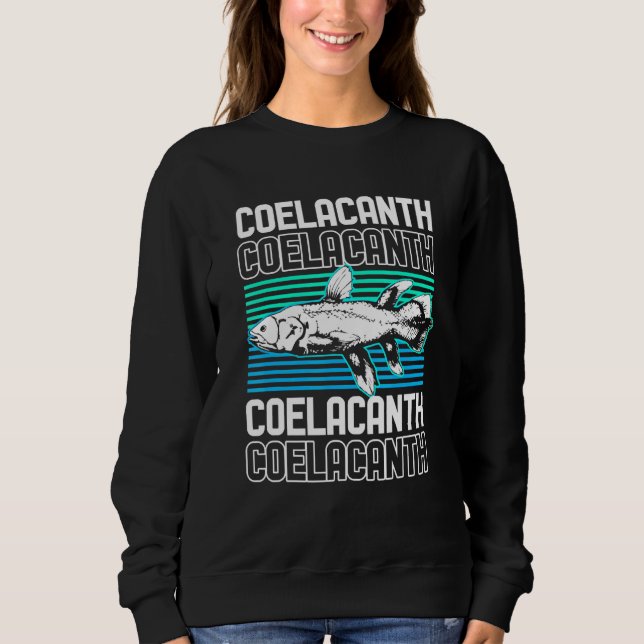 Fisch Coelacanth Sweatshirt (Vorderseite)