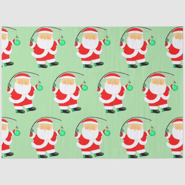 Fisch-Feiertagsgeschenk Seidenpapier (Vorderseite)