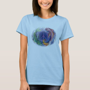 Fisch-Friedenszeichen T-Shirt