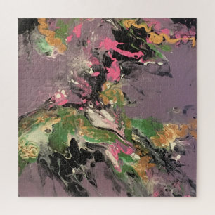 Fisch Fry Acryll Pour Leinwand Malerei