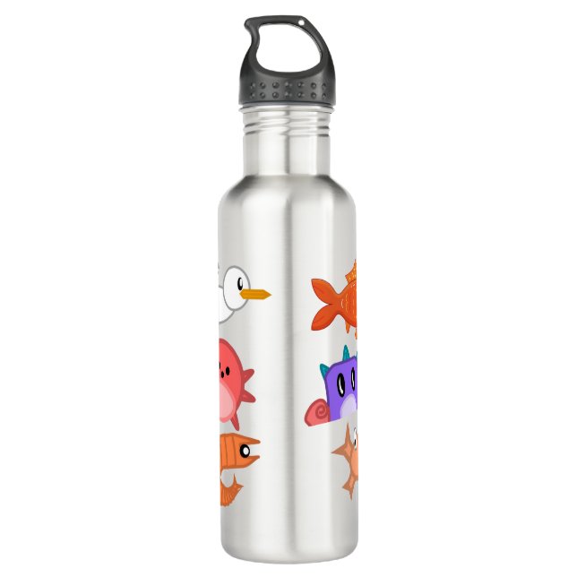 Fisch Game Water Flasche Edelstahlflasche (Rückseite)