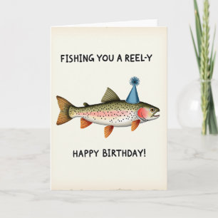 Fisch Geburtstagskarte Festlich Karte