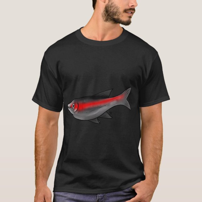 Fisch Glowlight Tetra T-Shirt (Vorderseite)