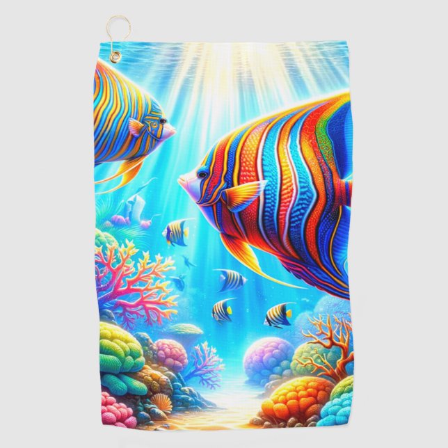 Fisch Golfhandtuch (Vorderseite)