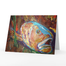 Fisch Grußkarte, Umschläge inklusive