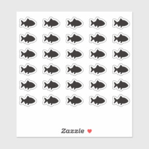 Fisch-Hochzeitsplatz-Karte Essen Mahlzeit Menü Aus Aufkleber