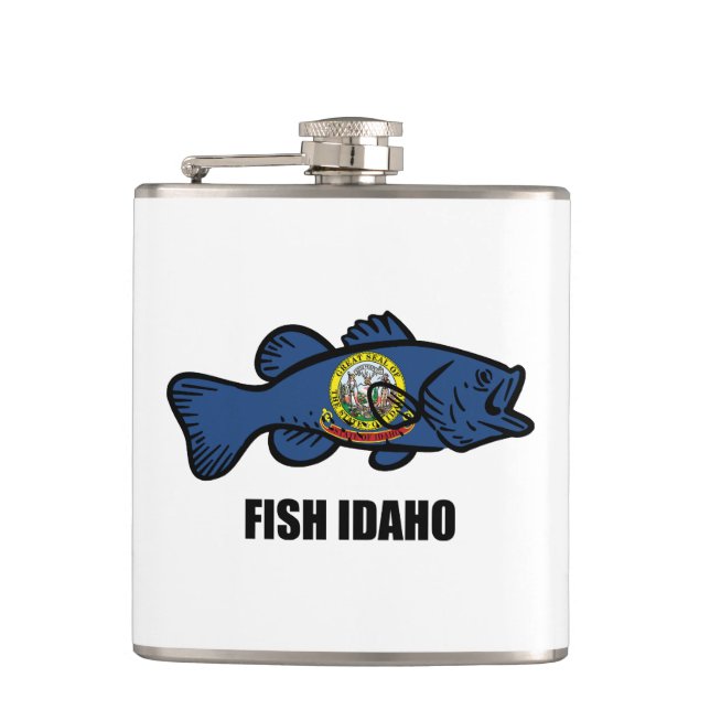 Fisch Idaho Flachmann (Vorderseite)