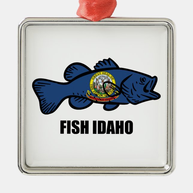 Fisch Idaho Ornament Aus Metall (Vorne)