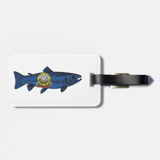 Fisch Idaho Trout Gepäckanhänger (Rückseite horizontal)