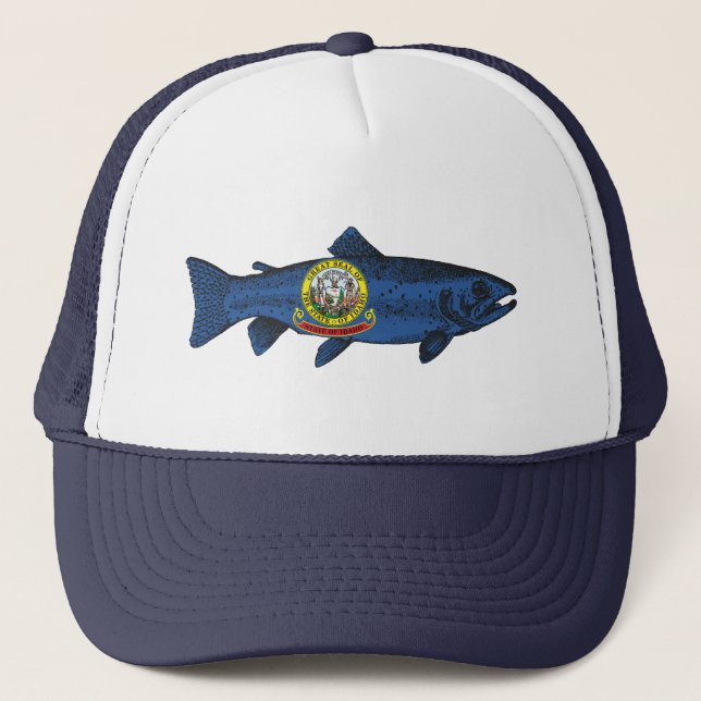 Fisch Idaho Trout Truckerkappe (Vorderseite)