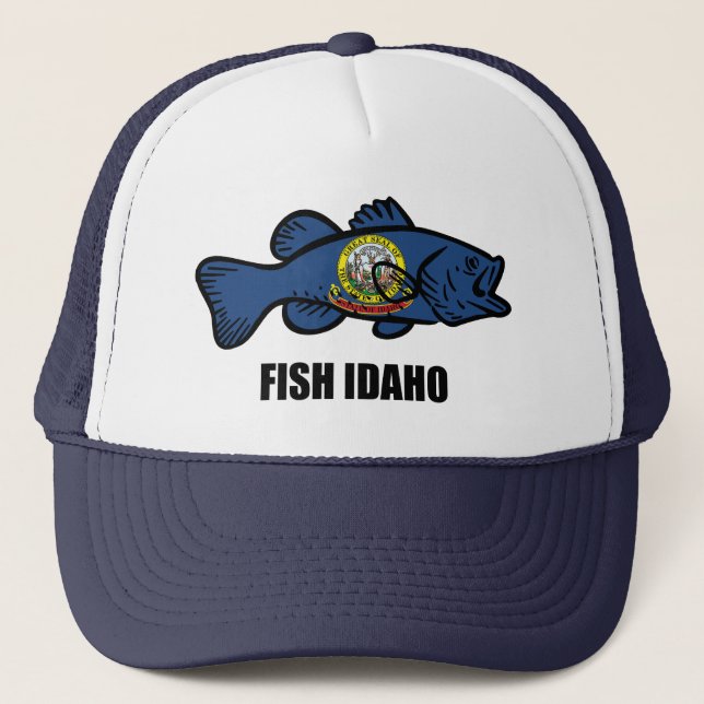 Fisch Idaho Truckerkappe (Vorderseite)