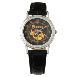 Fisch-Illustration Armbanduhr