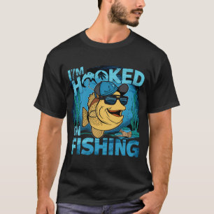 Fisch im Hut - Lustiges Angeln T-Shirt