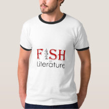 Fisch ist Literatur Lustiges Angel-Shirt-Zitat