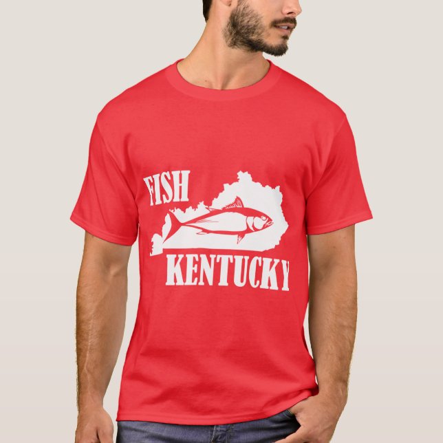 Fisch Kentucky Fischereierzeugnis Angel der sonnig T-Shirt (Vorderseite)
