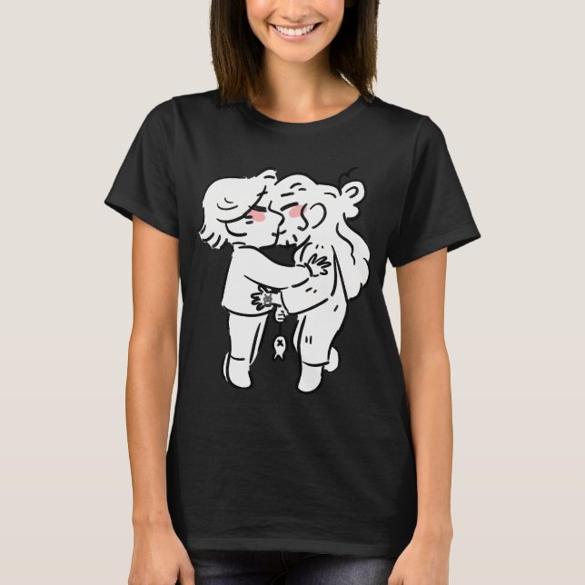 Fisch Kuss T-Shirt (Vorderseite)