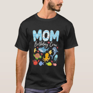 Fisch-Mama-Bday-Crew Ozeane Meer Aquarium passend T-Shirt