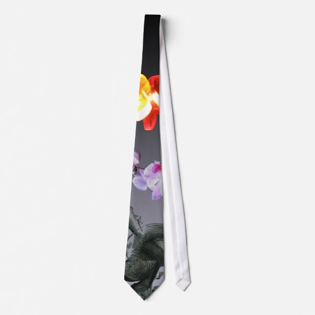 Fisch-Meerjungfrau-Schmetterlings-Blumen-feenhafte Krawatte (Vorderseite)