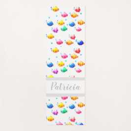 Fisch mit Bläschen Yogamatte