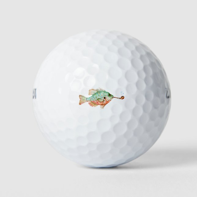 Fisch mit einem Stück Golfball (Vorderseite)