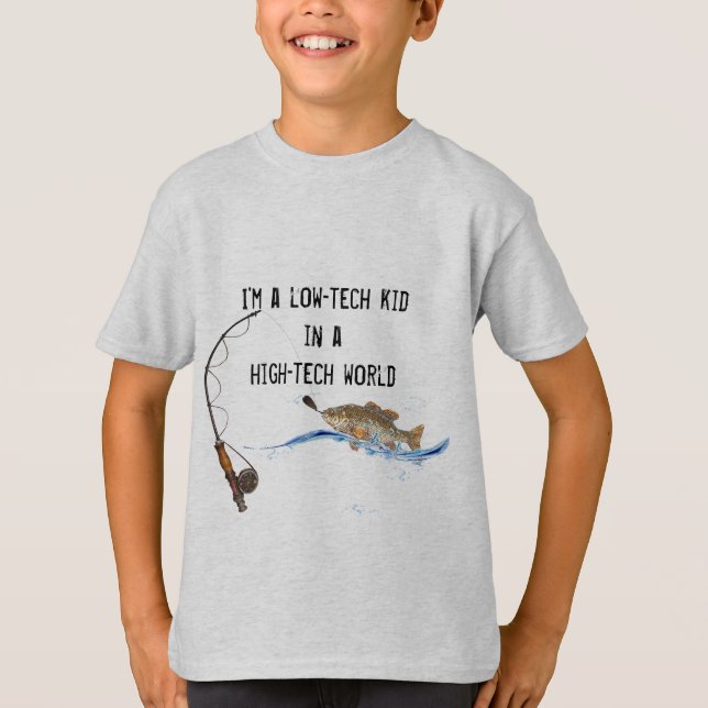 Fisch mit lustigem Zitat T-Shirt (Vorderseite)