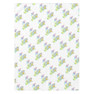 Fisch mit Regenschirm Tischdecke