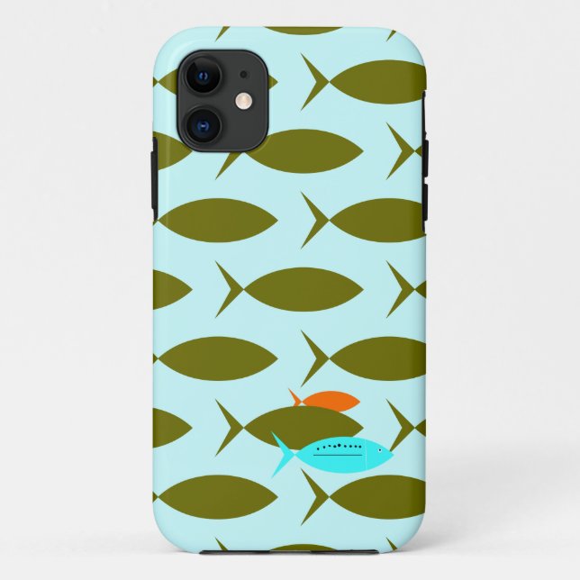 Fisch, modern Case-Mate iPhone hülle (Rückseite)