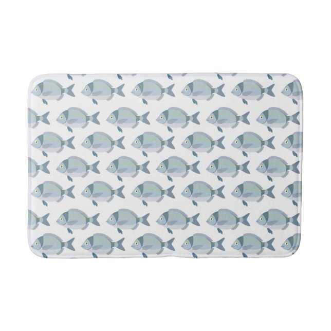Fisch-Muster-Badematten Badematte (Vorderseite)
