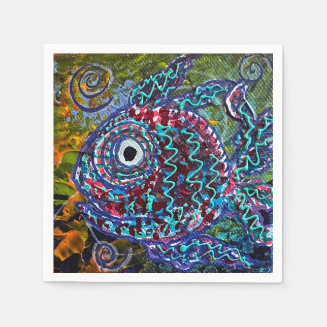 Fisch Napkins Serviette (Vorderseite)