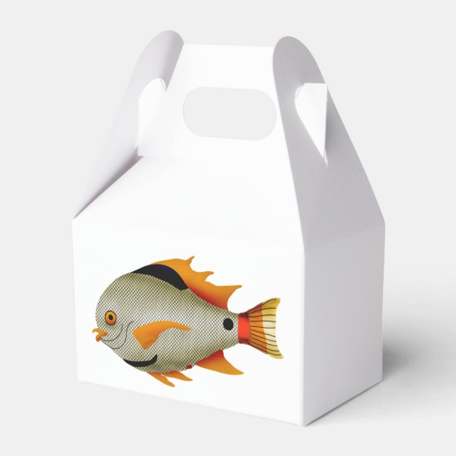 Fisch-Natur-Gefälligkeitsbox Geschenkschachtel (Rückseite)