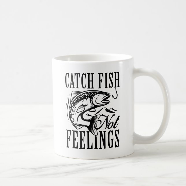 Fisch, nicht Gefühle Kaffeetasse (Rechts)