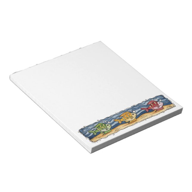 Fisch - Notepad Notizblock (angewinkelt)
