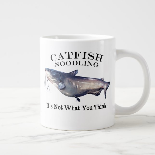 Fisch Nudeln Es ist nicht das, was Sie denken Jumbo-Tasse (Rechts)