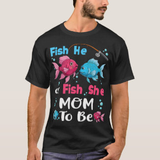 Fisch oder Fisch, die sie Geschlecht offenbaren Fa T-Shirt