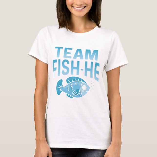 Fisch oder Fisch, die sie Geschlecht offenbaren Pa T-Shirt (Vorderseite)