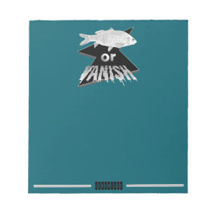 Fisch oder Fischmelder Notizblock