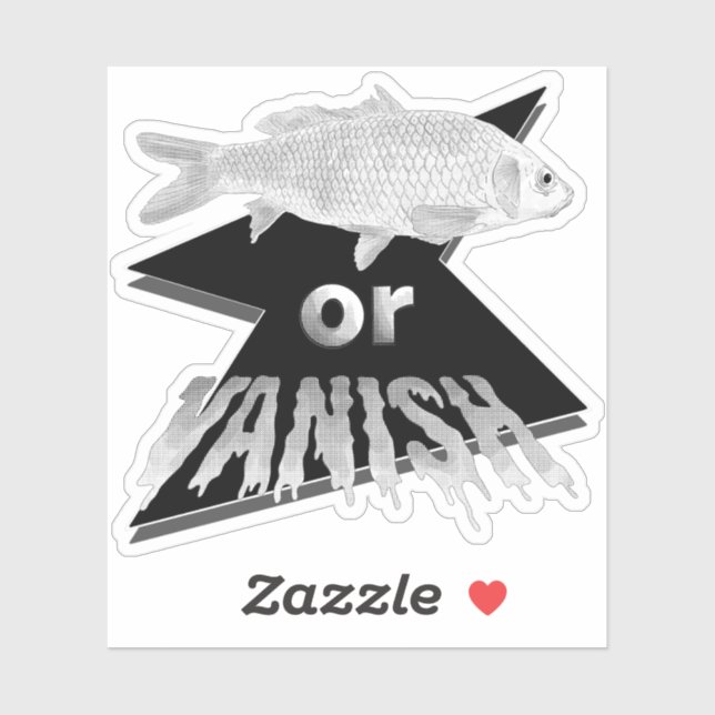 Fisch- oder Vanish-Aufkleber - einfarbig Aufkleber (Blatt)