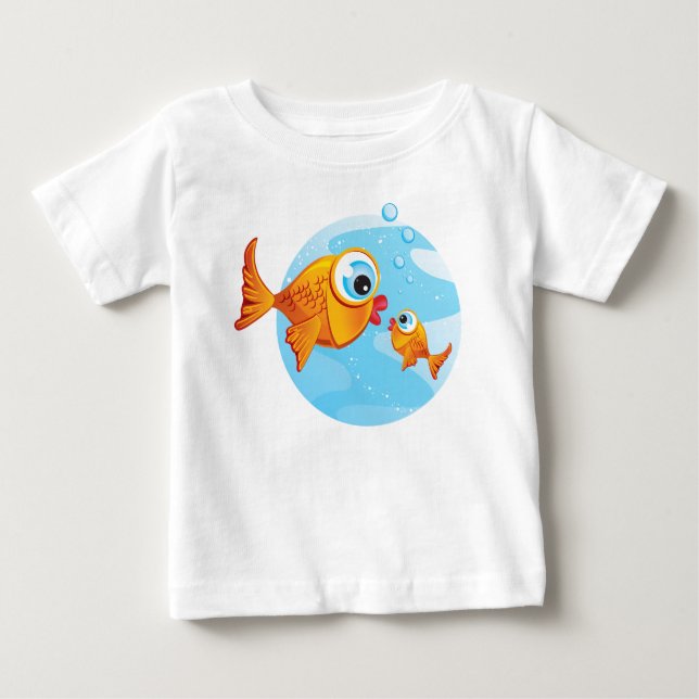 Fisch - Olivenöl und Pickeln: Baby T-shirt (Vorderseite)
