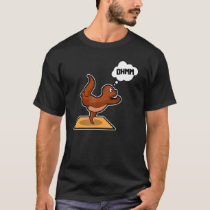 Fisch Otter Yoga Poses Sport Gymnastik Ohm Herzsch T-Shirt