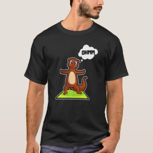 Fisch Otter Yoga Übung Sport Gymnastik Ohm Herzsch T-Shirt