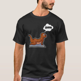 Fisch Otter Yoga Übungen Sport Gymnastik Ohm Herzs T-Shirt