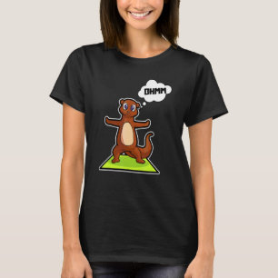 Fisch Otter Yoga Übungen Sport Gymnastik Ohm Herzs T-Shirt