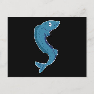 Fisch Ozean Design Wal Schwimmen Seehund Spaß Meer Postkarte