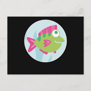 Fisch Ozean Design Wal Schwimmen Siegel Fun Sea Ge Postkarte