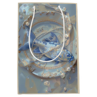 Fisch - Papiertasche Mittlere Geschenktüte